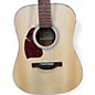 Used Ibanez pf50 left handed Natural Acoustic Guitar