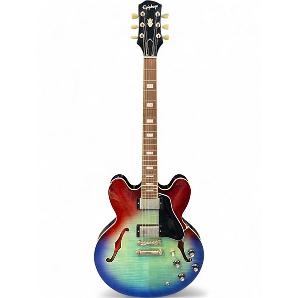 Used Epiphone ES335 Figured Blueberry Burst Hollow Body Electric Guitar