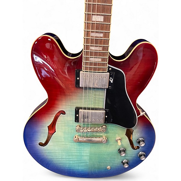 Used Epiphone ES335 Figured Blueberry Burst Hollow Body Electric Guitar