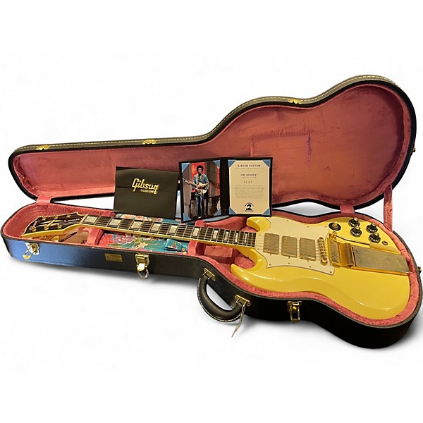 Used Gibson CUSTOM SHOP JIMI HENDRIX '67 SG CUSTOM POLARIS WHITE Solid Body Electric Guitar