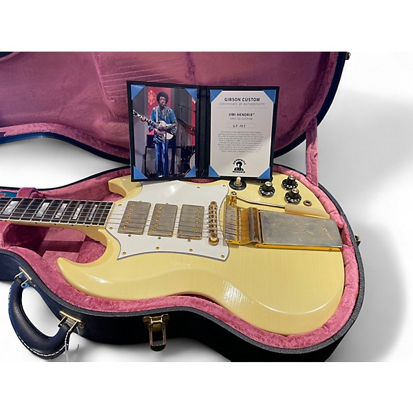 Used Gibson CUSTOM SHOP JIMI HENDRIX '67 SG CUSTOM POLARIS WHITE Solid Body Electric Guitar