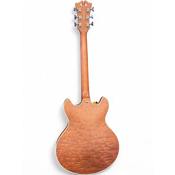 Used D'Angelico Premier DC XT Tobacco Brown Hollow Body Electric Guitar