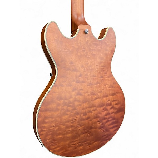 Used D'Angelico Premier DC XT Tobacco Brown Hollow Body Electric Guitar