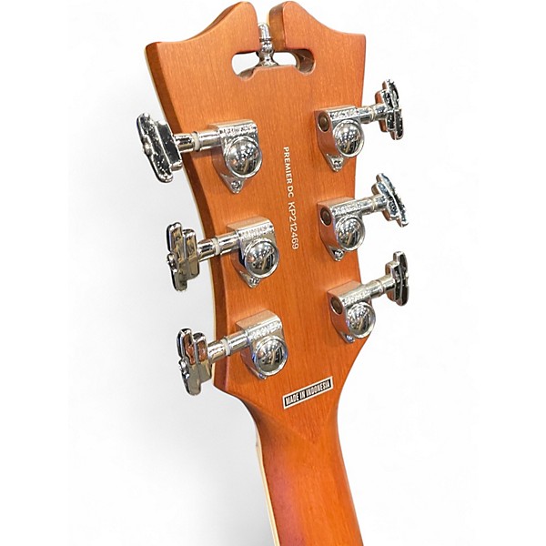 Used D'Angelico Premier DC XT Tobacco Brown Hollow Body Electric Guitar