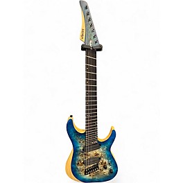 Used Schecter Guitar Research REAPER 7 BLUE BURST Solid Body Electric Guitar