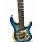 Used Schecter Guitar Research REAPER 7 BLUE BURST Solid Body Electric Guitar
