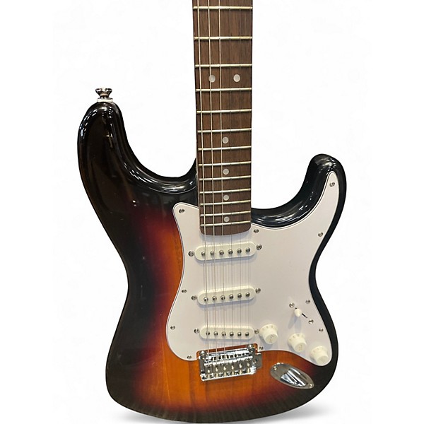 Used Squier Affinity Stratocaster 3 Tone Sunburst Solid Body Electric Guitar