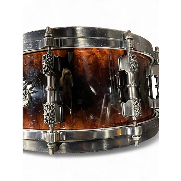 Used TAMA 6.5X14 Masai Warlord Snare Quilted Bubinga Burst Drum