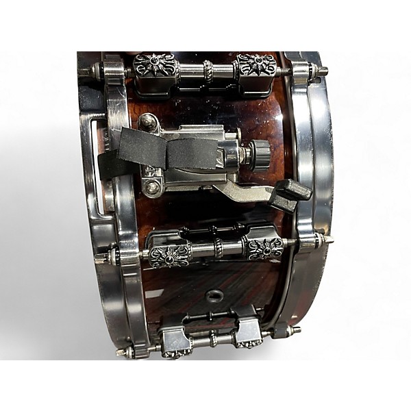 Used TAMA 6.5X14 Masai Warlord Snare Quilted Bubinga Burst Drum