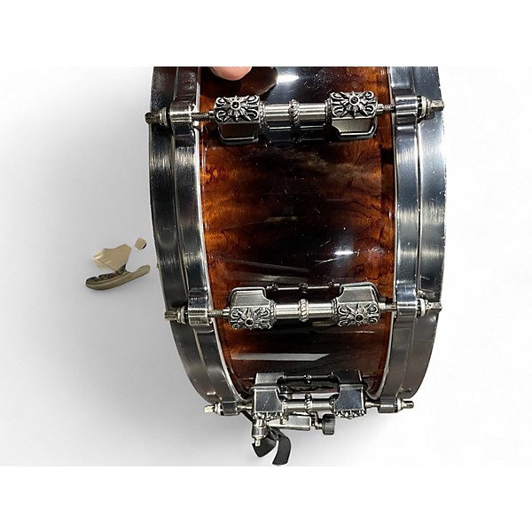 Used TAMA 6.5X14 Masai Warlord Snare Quilted Bubinga Burst Drum