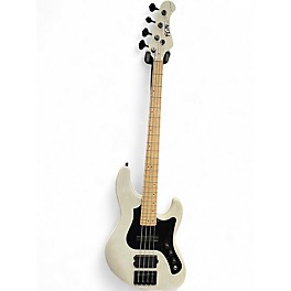 Used Fgn Mighty Jazz Dark Evolution Translucent White Electric Bass Guitar