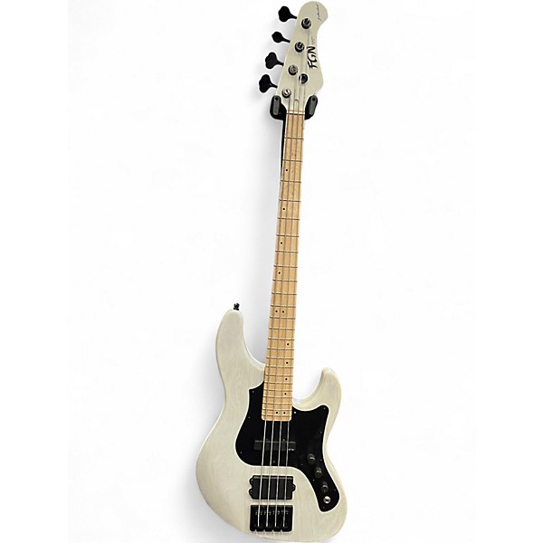 Used Fgn Mighty Jazz Dark Evolution Translucent White Electric Bass Guitar