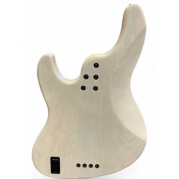 Used Fgn Mighty Jazz Dark Evolution Translucent White Electric Bass Guitar