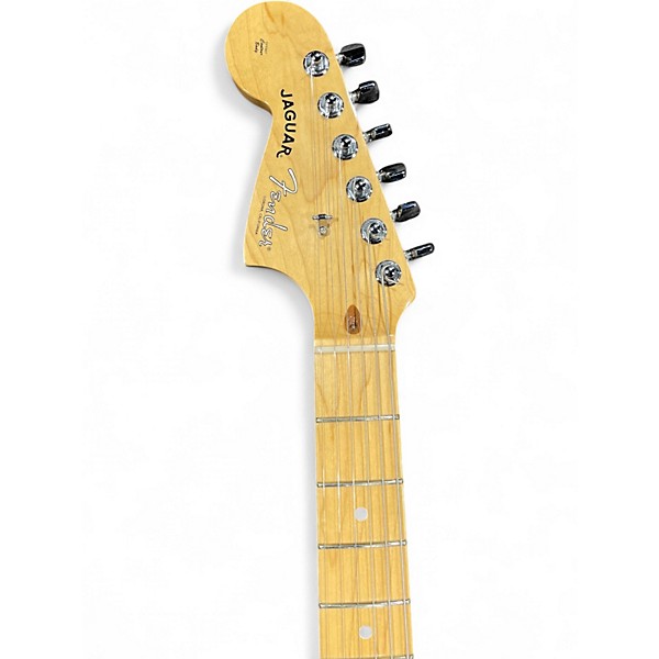 Used Fender Mod Shop Left Handed Jaguar Olympic White Solid Body Electric Guitar