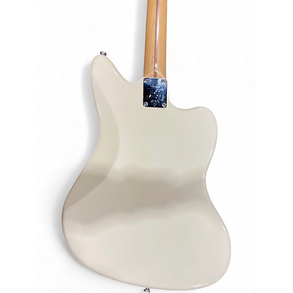 Used Fender Mod Shop Left Handed Jaguar Olympic White Solid Body Electric Guitar