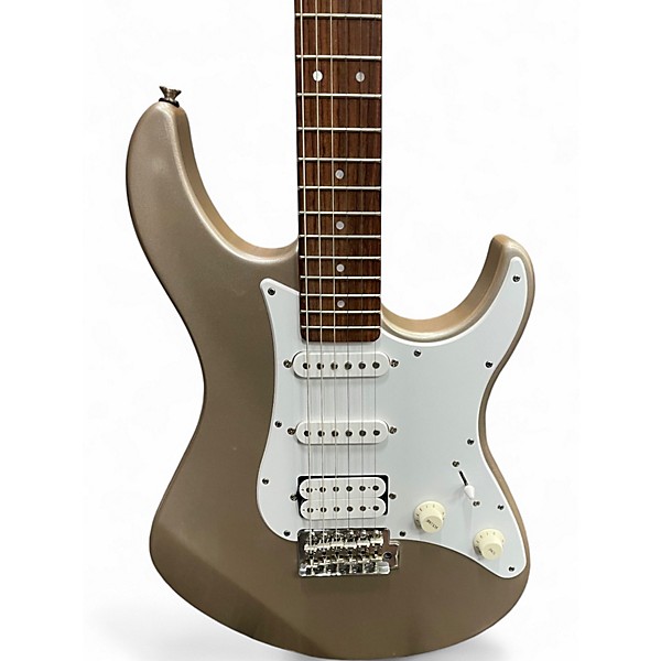 Used Yamaha PAC012 Metallic Gold Solid Body Electric Guitar