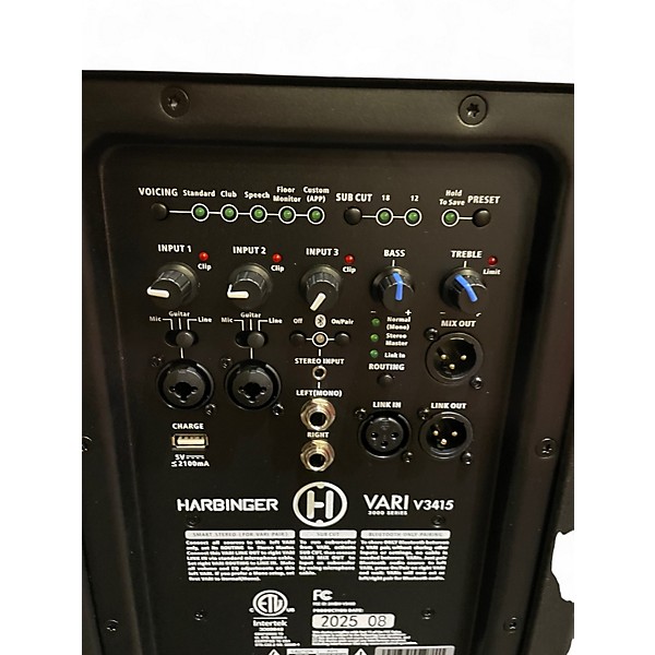Used Harbinger V3415 Powered Speaker