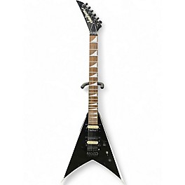 Used 1997 Jackson Professional King V Black and White Solid Body Electric Guitar