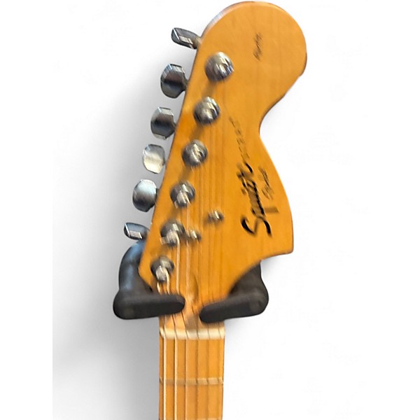 Used Squier STRATOCASTER 3 Color Sunburst Solid Body Electric Guitar