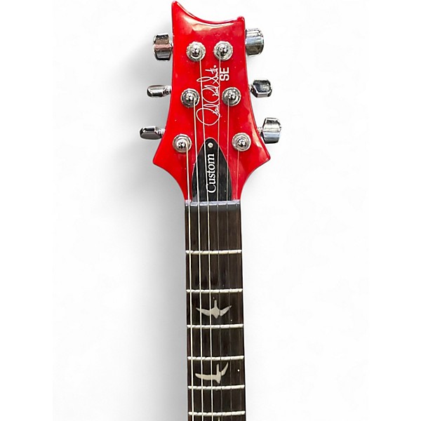 Used PRS SE Custom 24 Charcoal CHERRY BURST Solid Body Electric Guitar