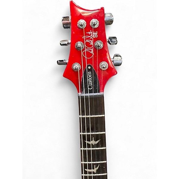Used PRS SE Custom 24 Charcoal CHERRY BURST Solid Body Electric Guitar