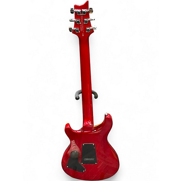 Used PRS SE Custom 24 Charcoal CHERRY BURST Solid Body Electric Guitar
