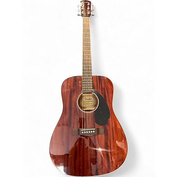 Used Fender CD60 Mahogany Mahogany Acoustic Guitar
