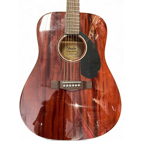 Used Fender CD60 Mahogany Mahogany Acoustic Guitar