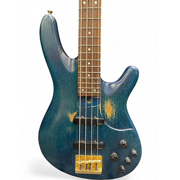 Used 2004 Yamaha TRB4 Satin Blue Electric Bass Guitar