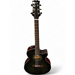 Used Mitchell MX-430QAB Midnight Black Edge Burst Acoustic Electric Guitar