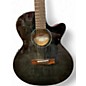 Used Mitchell MX-430QAB Midnight Black Edge Burst Acoustic Electric Guitar