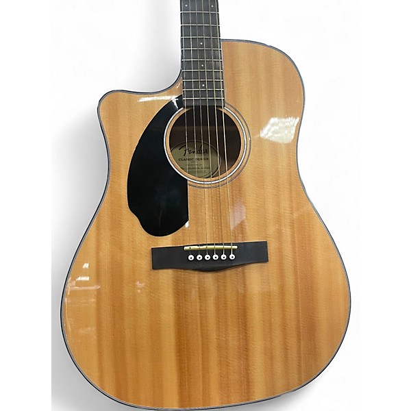 Used Fender classic design 60 Natural Acoustic Electric Guitar