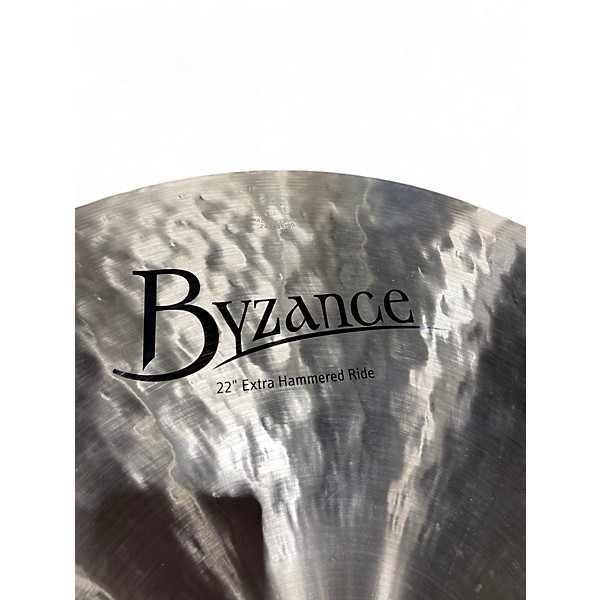 Used MEINL 22in Byzance Extra Hammered Ride Cymbal