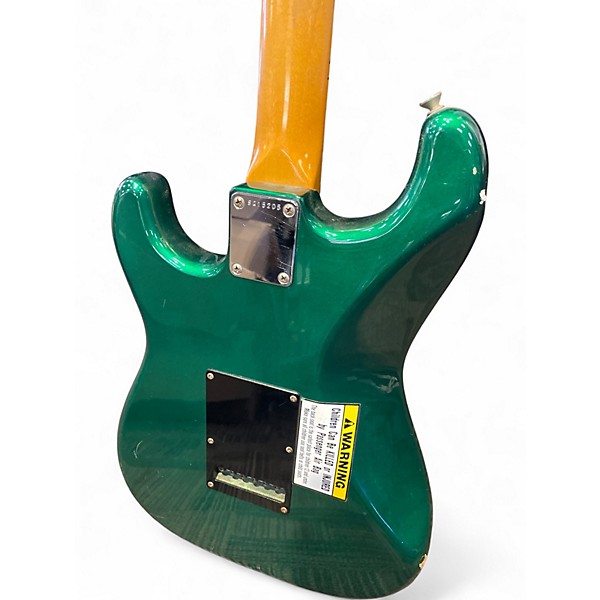 Used Squier Contemporary Series Stratocaster Green Solid Body Electric Guitar