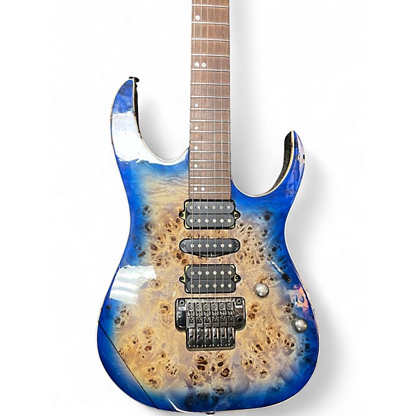 Used Ibanez Rg107 premium Jewel Blue Solid Body Electric Guitar