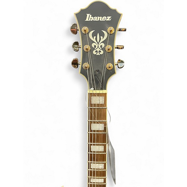 Used 2022 Ibanez AF75G Satin Black Hollow Body Electric Guitar