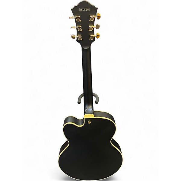 Used 2022 Ibanez AF75G Satin Black Hollow Body Electric Guitar