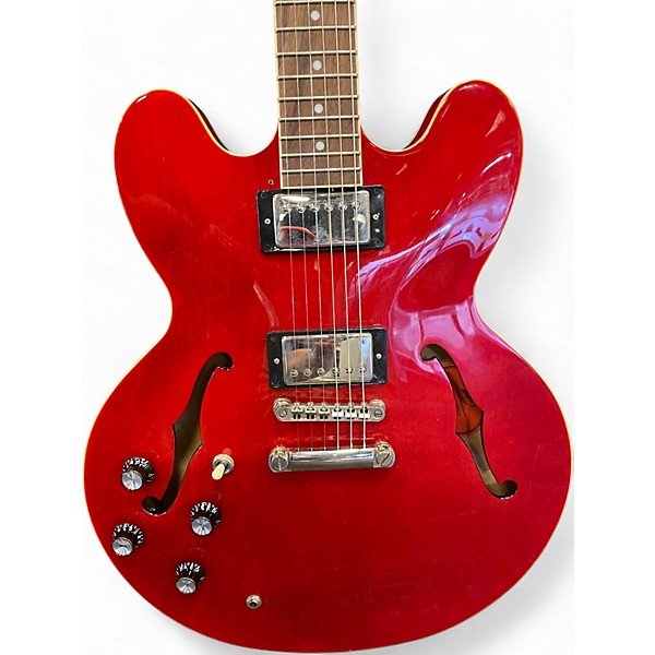 Used Epiphone ES335 Left Handed Cherry Hollow Body Electric Guitar