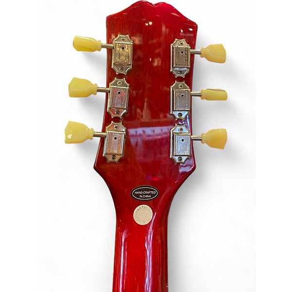 Used Epiphone ES335 Left Handed Cherry Hollow Body Electric Guitar