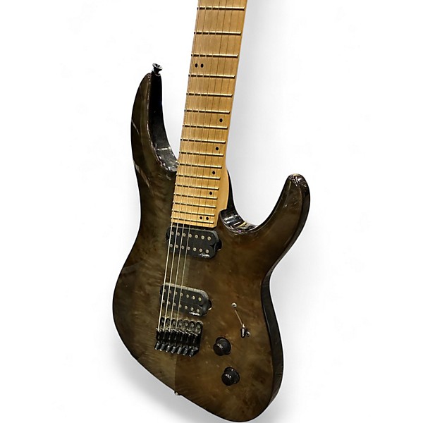 Used Legator NINJA 7 STRING MULTISCALE Trans Brown Solid Body Electric Guitar