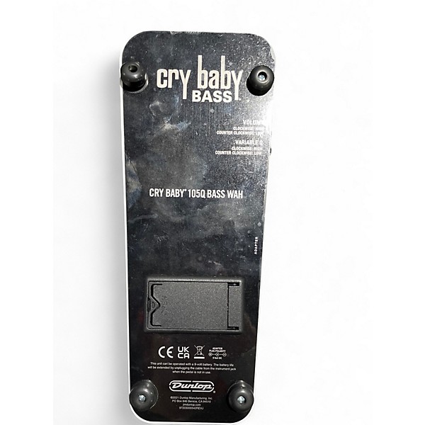 Used Dunlop 105Q Cry Baby Bass Wah Bass Effect Pedal