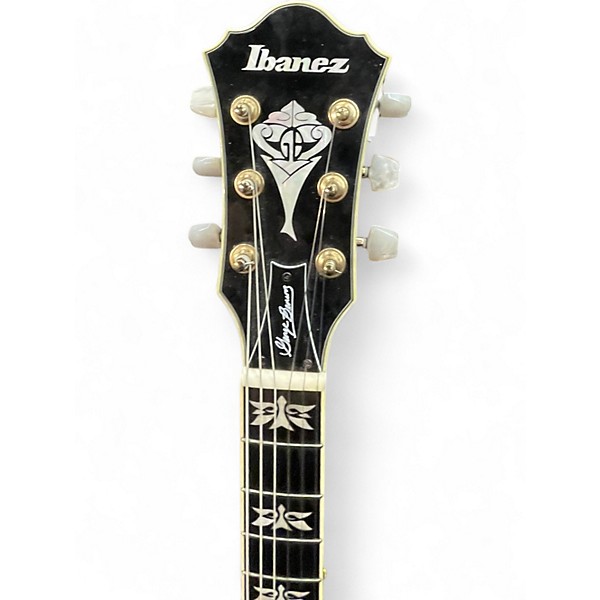 Used 2017 Ibanez GB30th George Benson Signature Natural Hollow Body Electric Guitar
