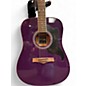Used Randy Jackson Studio Series Purple Acoustic Electric Guitar
