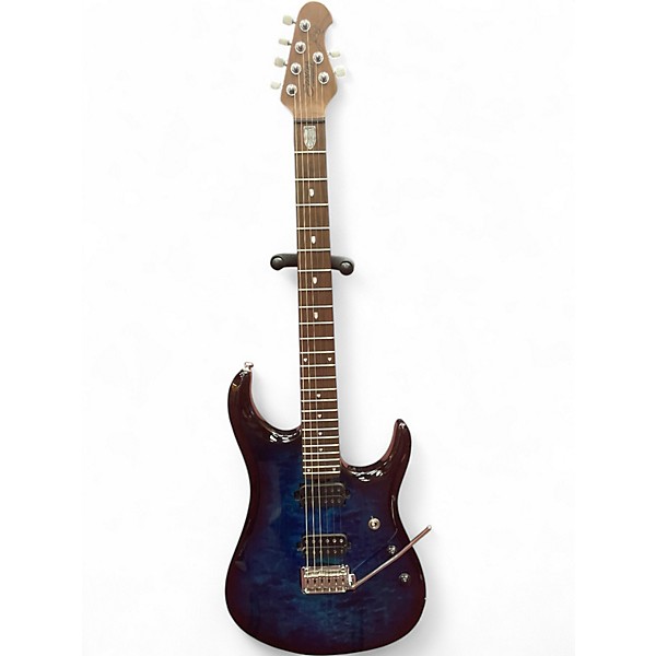 Used Sterling by Music Man JP150 Blue Sapphire Solid Body Electric Guitar