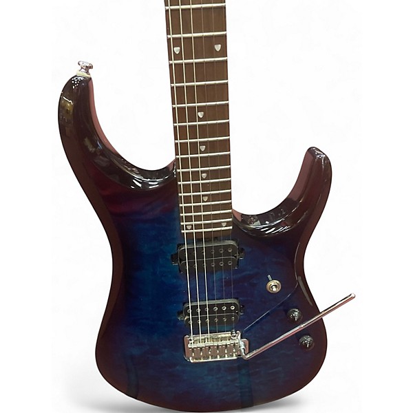 Used Sterling by Music Man JP150 Blue Sapphire Solid Body Electric Guitar