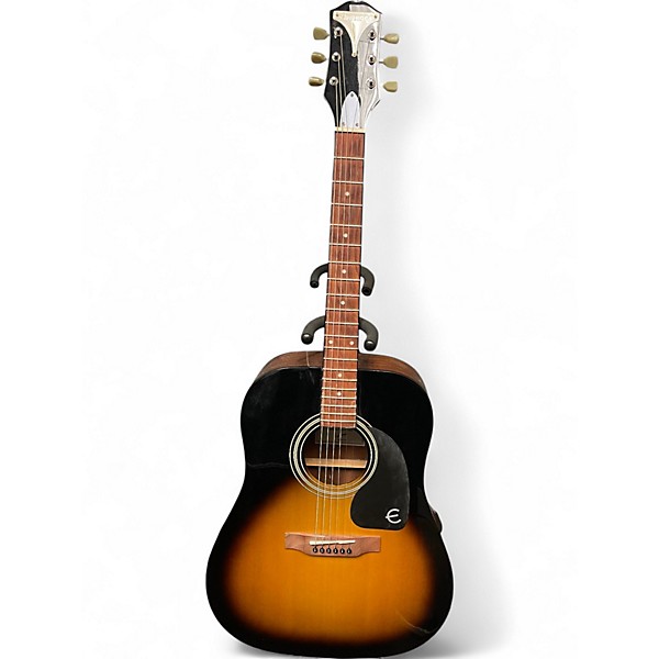 Used Epiphone pro-1 vs Vintage Sunburst Acoustic Guitar