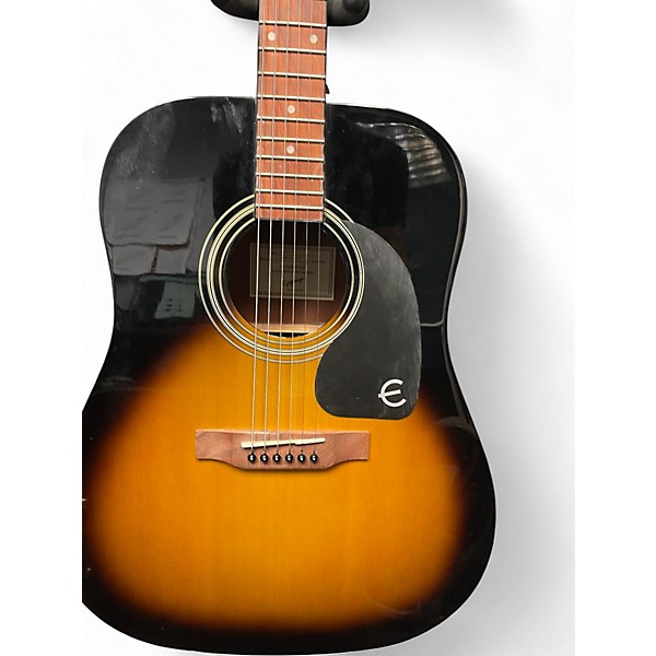 Used Epiphone pro-1 vs Vintage Sunburst Acoustic Guitar