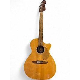 Used Fender Newporter Player Natural Acoustic Electric Guitar