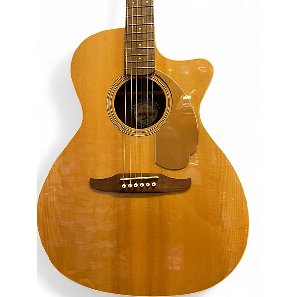 Used Fender Newporter Player Natural Acoustic Electric Guitar