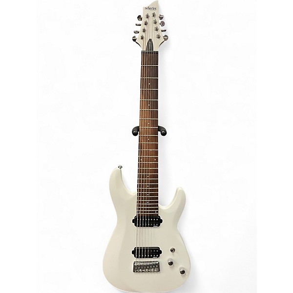 Used Schecter Guitar Research C8 DELUXE Polar White Solid Body Electric Guitar